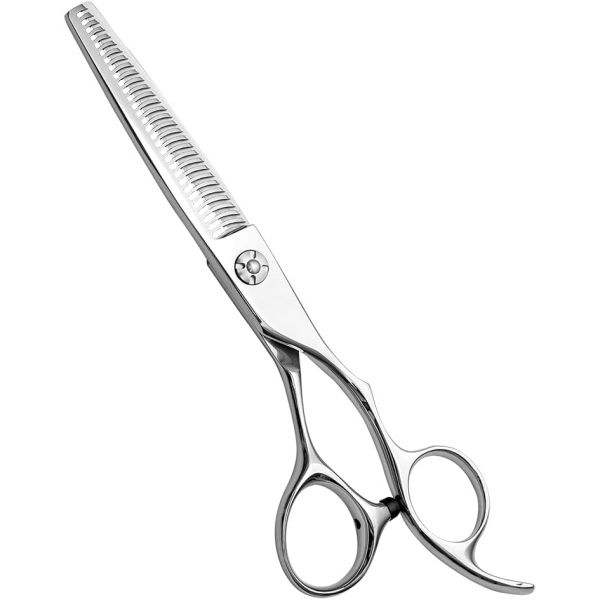 AOLANDUO 전문 이발 가위는 6 인치이며 날카로운 블레이드 가지고 440C 강철의 내구성을 부드러운 움직임과 미세한 컷팅을 할 수 있으며... 