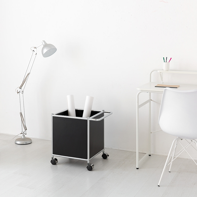 심플리 이동식 수납박스/사이드테이블 BC604 매트블랙 8661.7820