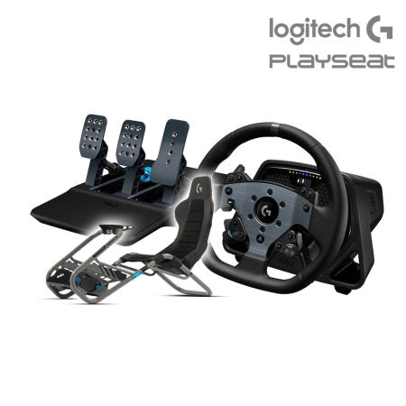 로지텍코리아 PRO 레이싱휠, PRO 3패달, 플레이시트 로지텍 트로피 패키지(PC용,공식수입)