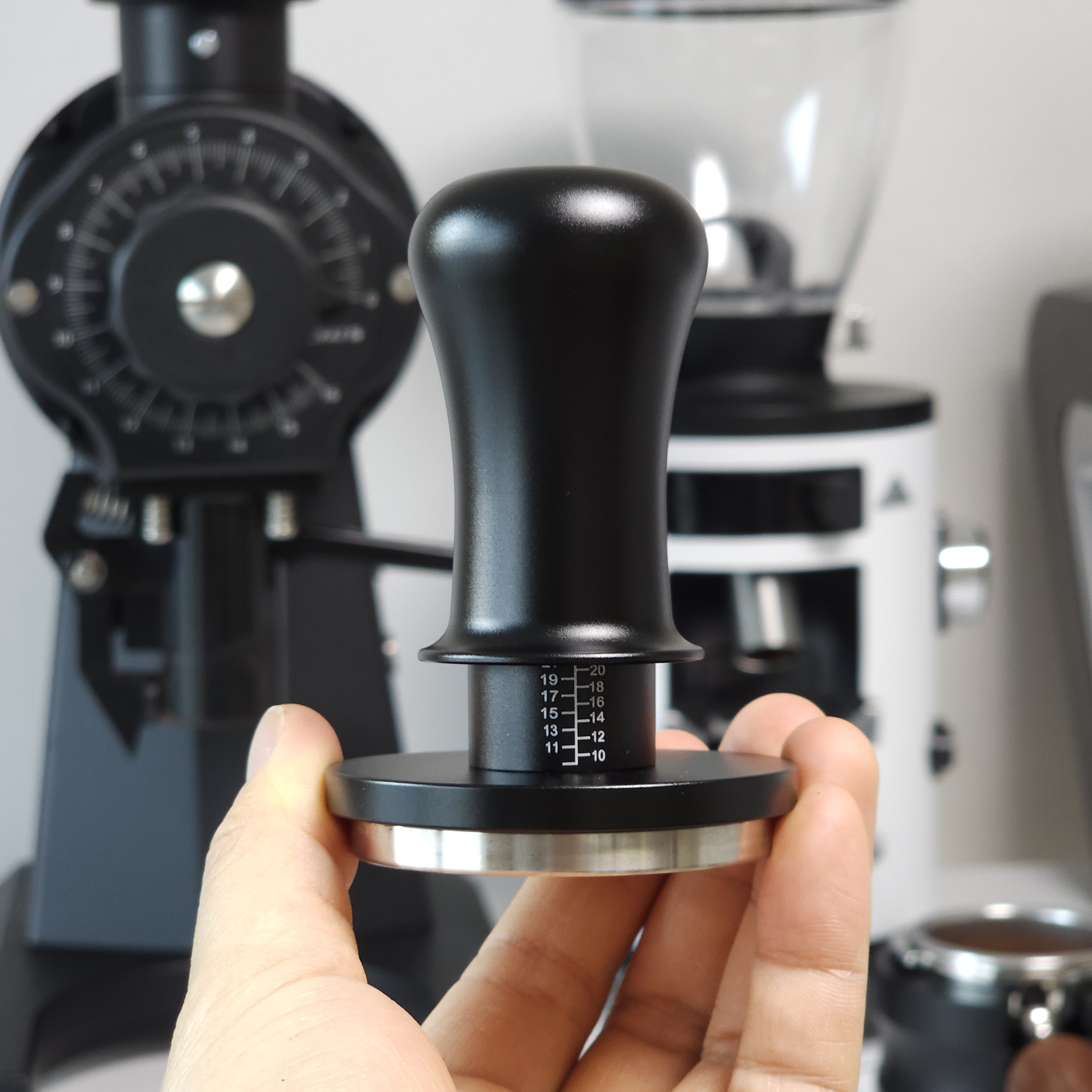 정압 커피 템퍼 탬퍼 푸쉬 스프링 레벨링툴 디스트리뷰터 단품 58mm 이미지 7