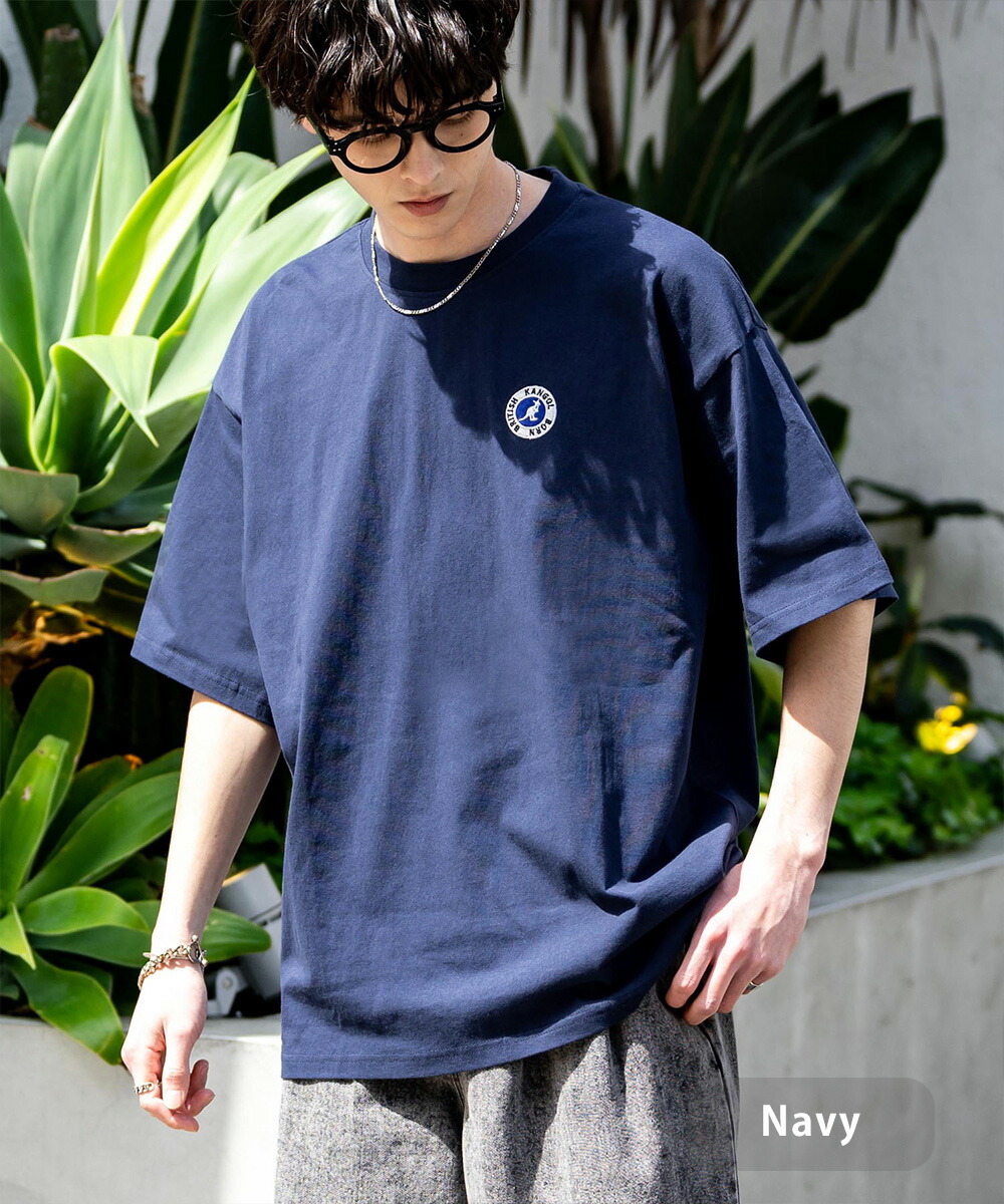 캉골 KANGOL 별주 서클 로고 자수 반팔 루즈핏 무지 깔끔한 티셔츠 13325 5컬러 - 상세 이미지 3