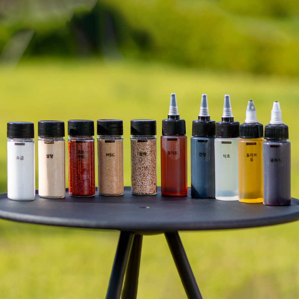 제이드그린 캠핑 양념통 세트 10P 미니 양념통 시즈닝