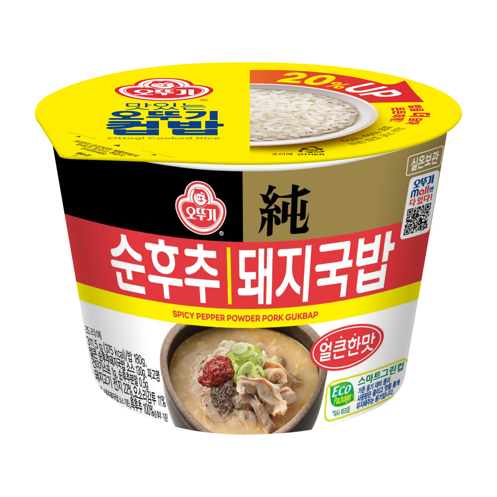 오뚜기 컵밥 얼큰순후추돼지국밥 311.5g - 상품 이미지