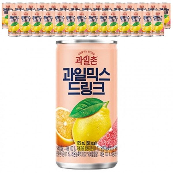 해태 과일촌 드링크 175ml 30캔 사무실 캔음료 대용량 사무실 음료수 : 냠냠공장