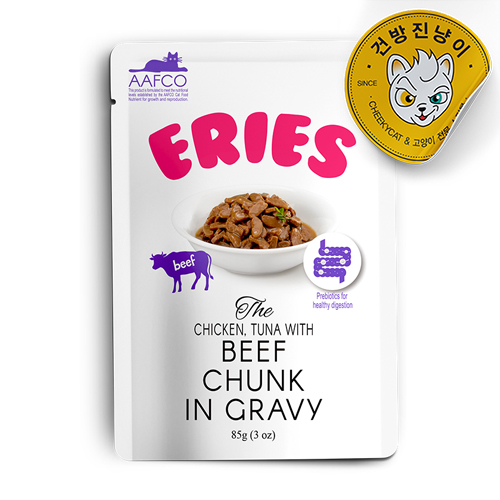 쉐리 에리에스 파우치 소고기, 85g, 1개 - 메인 이미지
