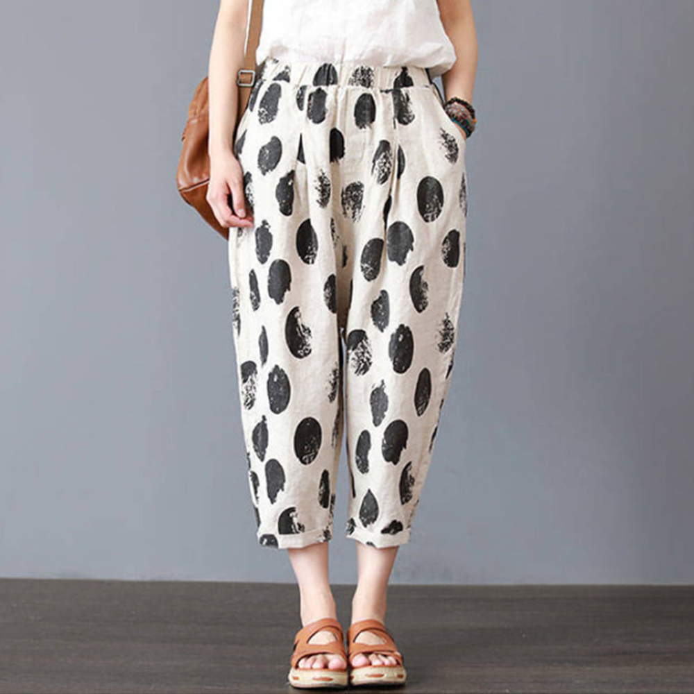 몸배바지 어르신 할머니 고무줄 여름 몸빼 항아리 배기팬츠 - 상세 이미지 5