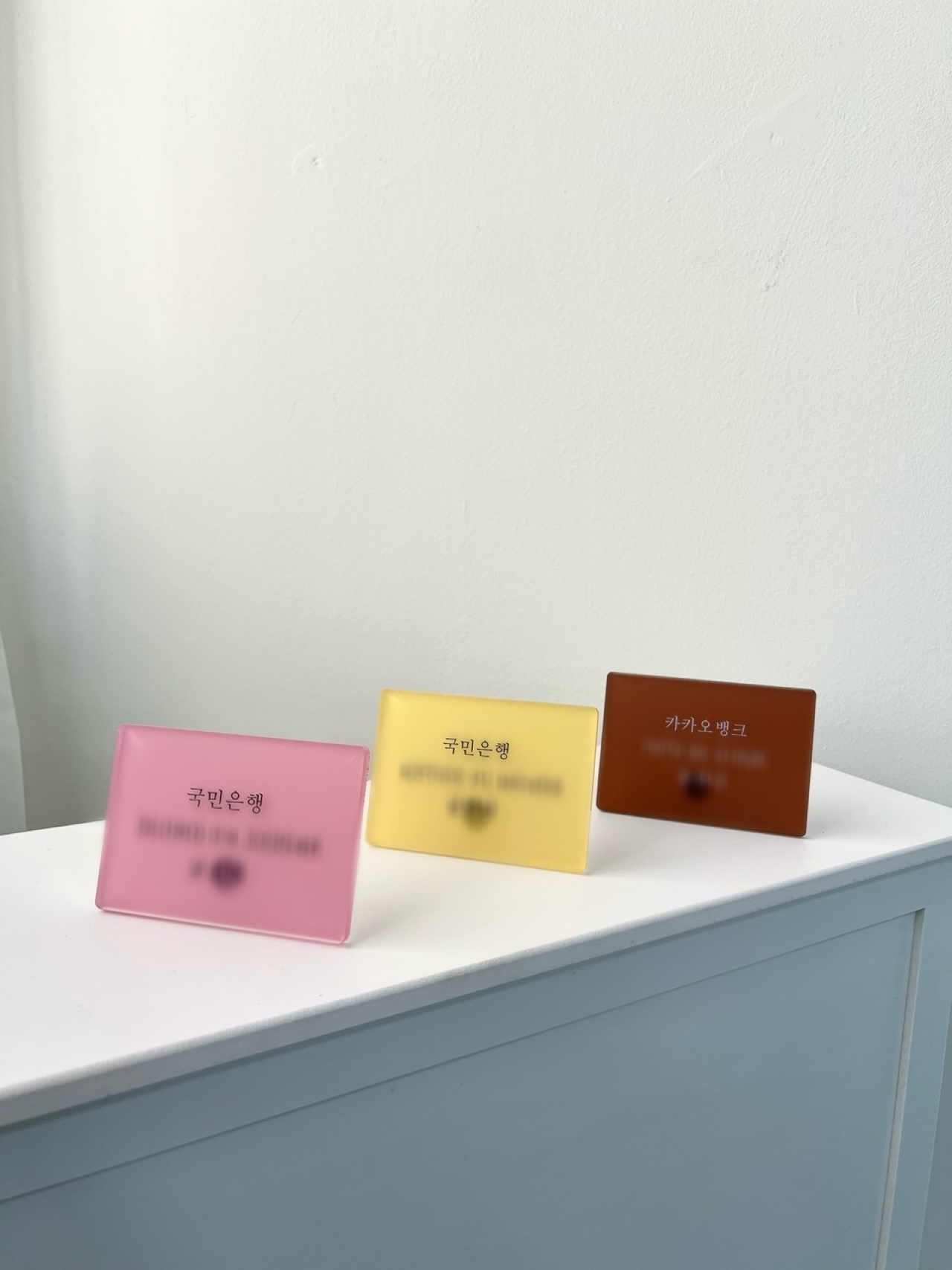 계좌번호 안내판 카페 식당 가게 개업선물 아크릴 스탠드 QR코드 미니메뉴판