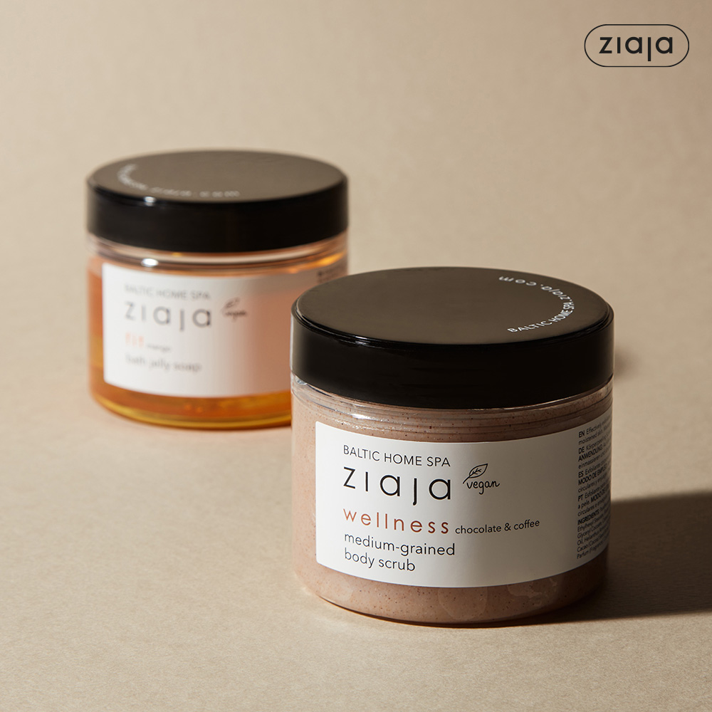지아자 발틱 홈스파 비건 바디스크럽 커피스크럽 바디필링젤 300ml - 상세 이미지 4