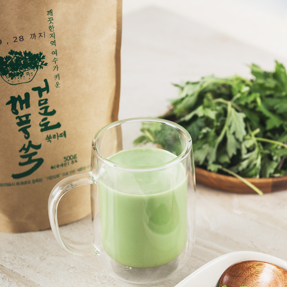 거문도해풍쑥 쑥라떼 500g - 상품 이미지