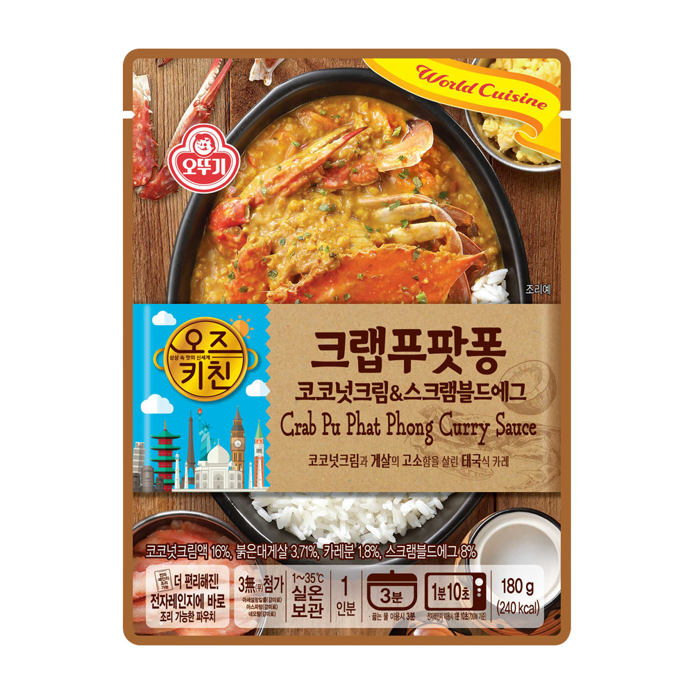 오뚜기 오즈키친 크랩푸팟퐁 180g - 메인 이미지