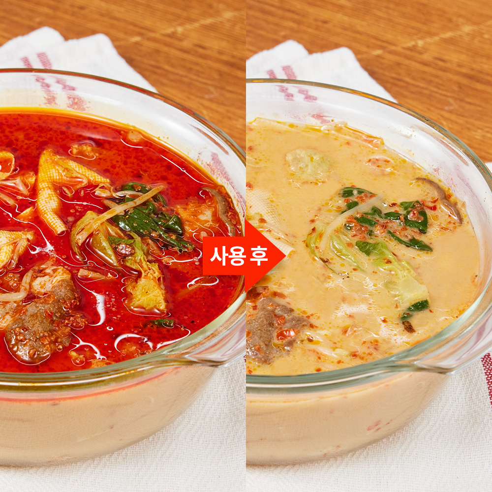 지니 쮸욱 기름제거시트 중형+대형 1set 총 200매 국내생산 국물기름흡수지 쭈욱 이미지 7