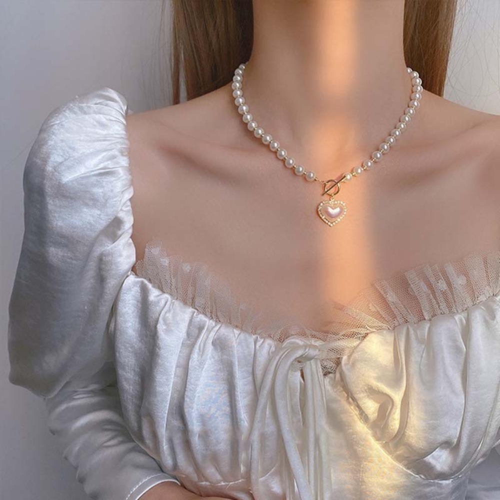 나혼자산다 548회 박나래 진주 목걸이 세련된 러블리 의상 옷 패션 - 상품 이미지