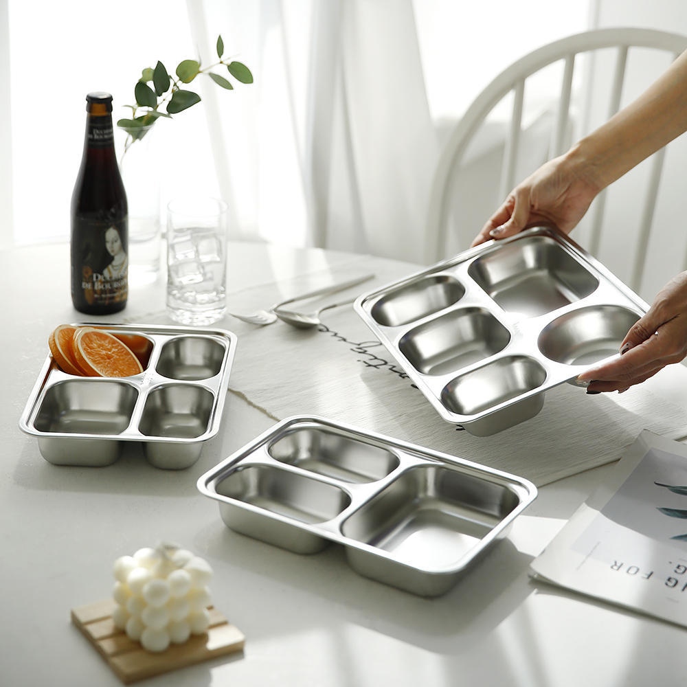 304 스테인레스 깊은홈 스텐 식판 학교 급식 유치원 어린이집 식판 간식 다이어트