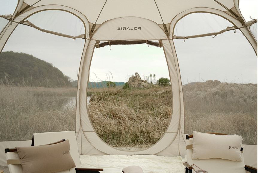 폴라리스 P1 메쉬 컴팩트 원터치 텐트 쉘터 돔 콤팩트