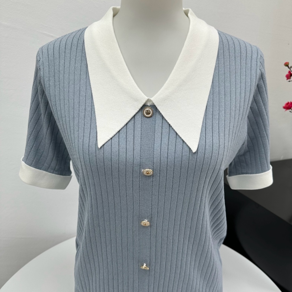 연애남매 세승 카라 반팔 티셔츠 루즈한 슬림핏 의상 옷 패션 - 메인 이미지