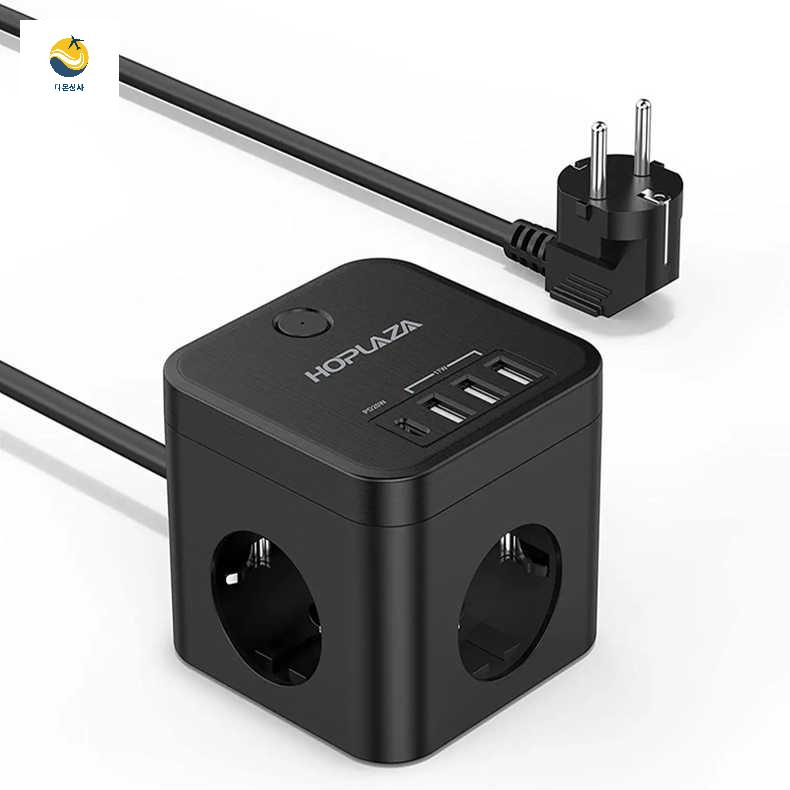 사무실 휴대용 감성 멀티탭 포트 큐브 카페 구 미니 - 상세 이미지 5