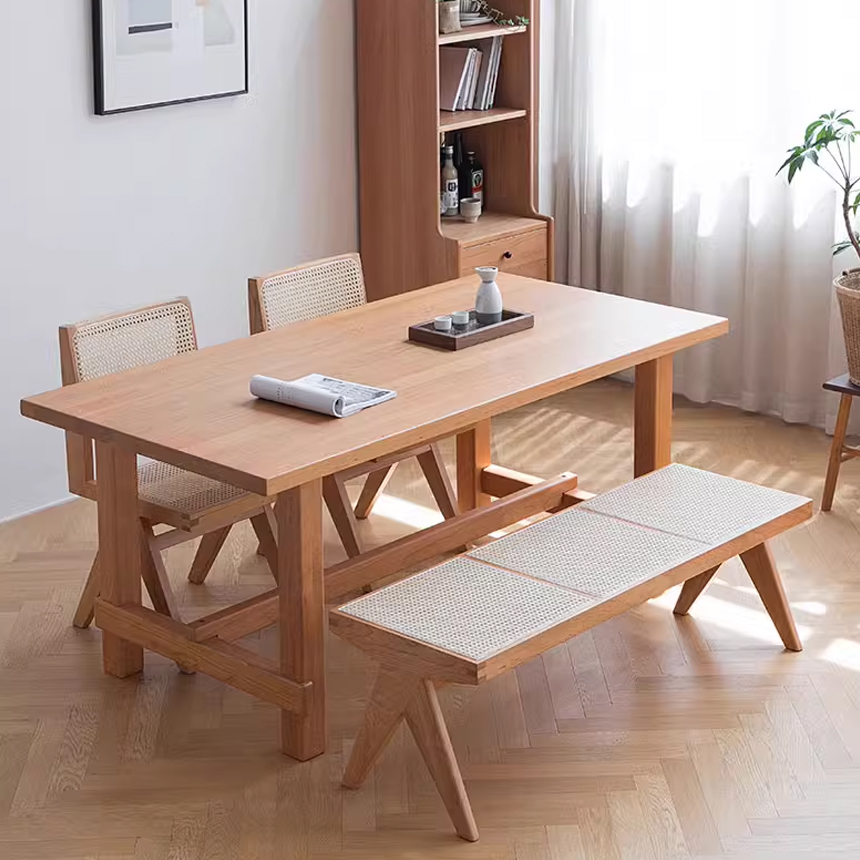 까시나 캐피톨 라탄 벤치 우드 빈티지 긴 의자 2인