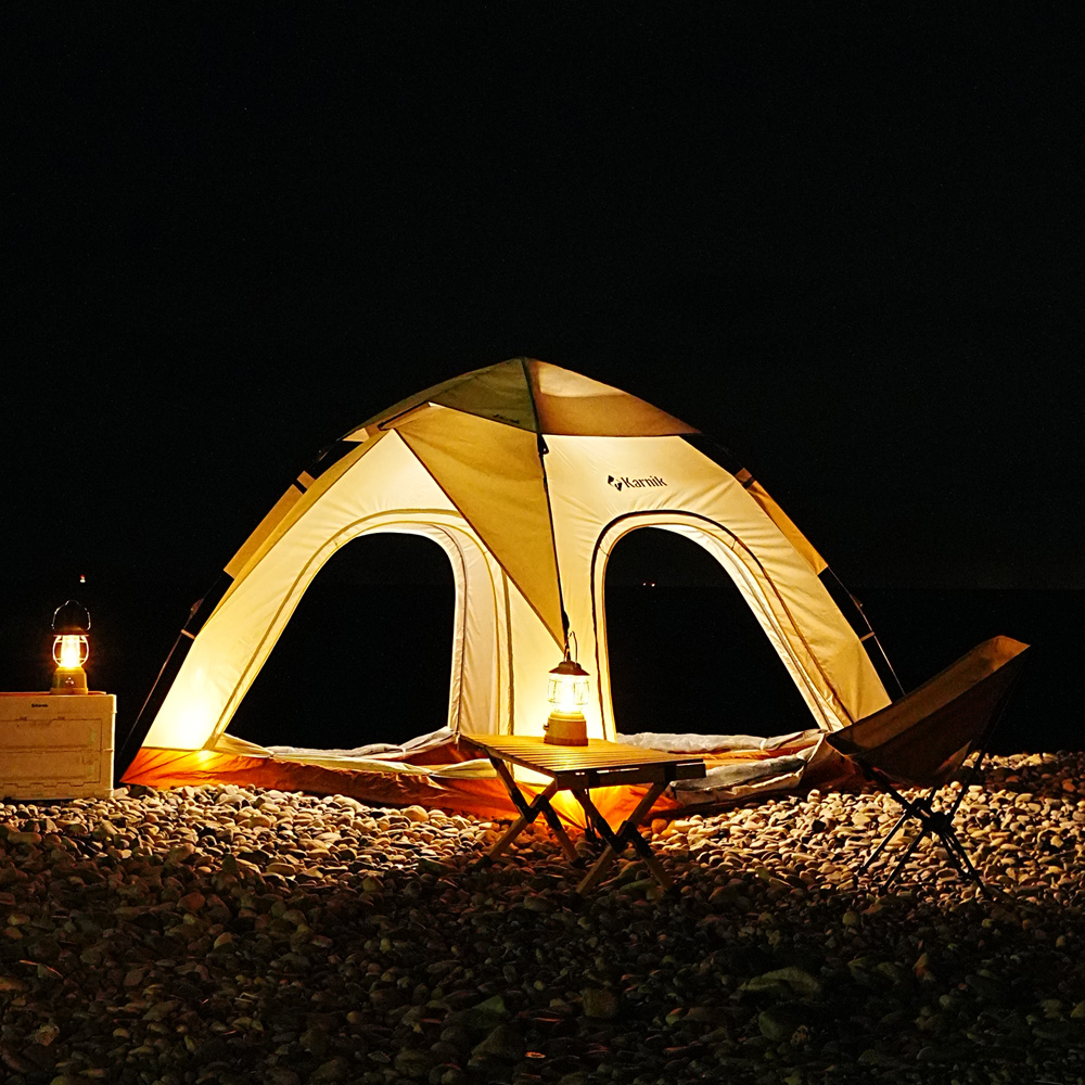 4도어 스퀘어 나들이 피크닉 원터치 텐트 3-4인용