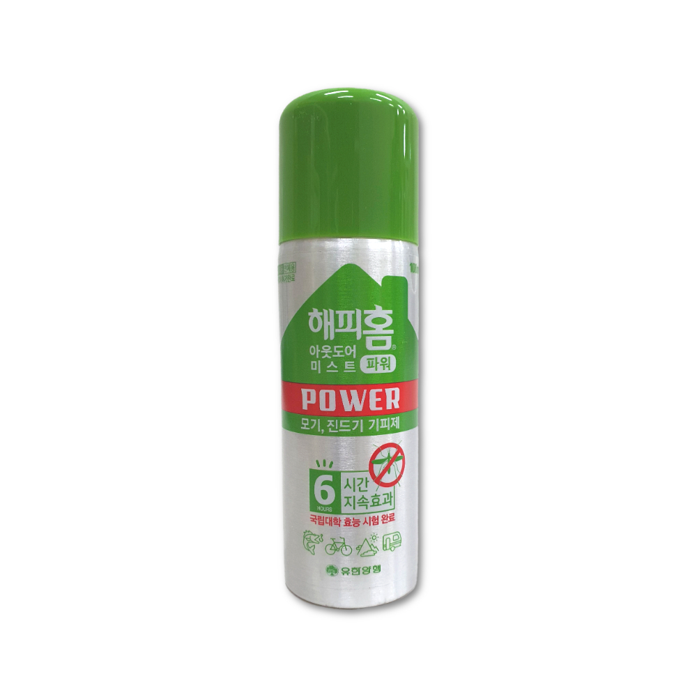 유한 해피홈 아웃도어미스트파워 100ml 모기기피제 진드기기피제 - 상품 이미지