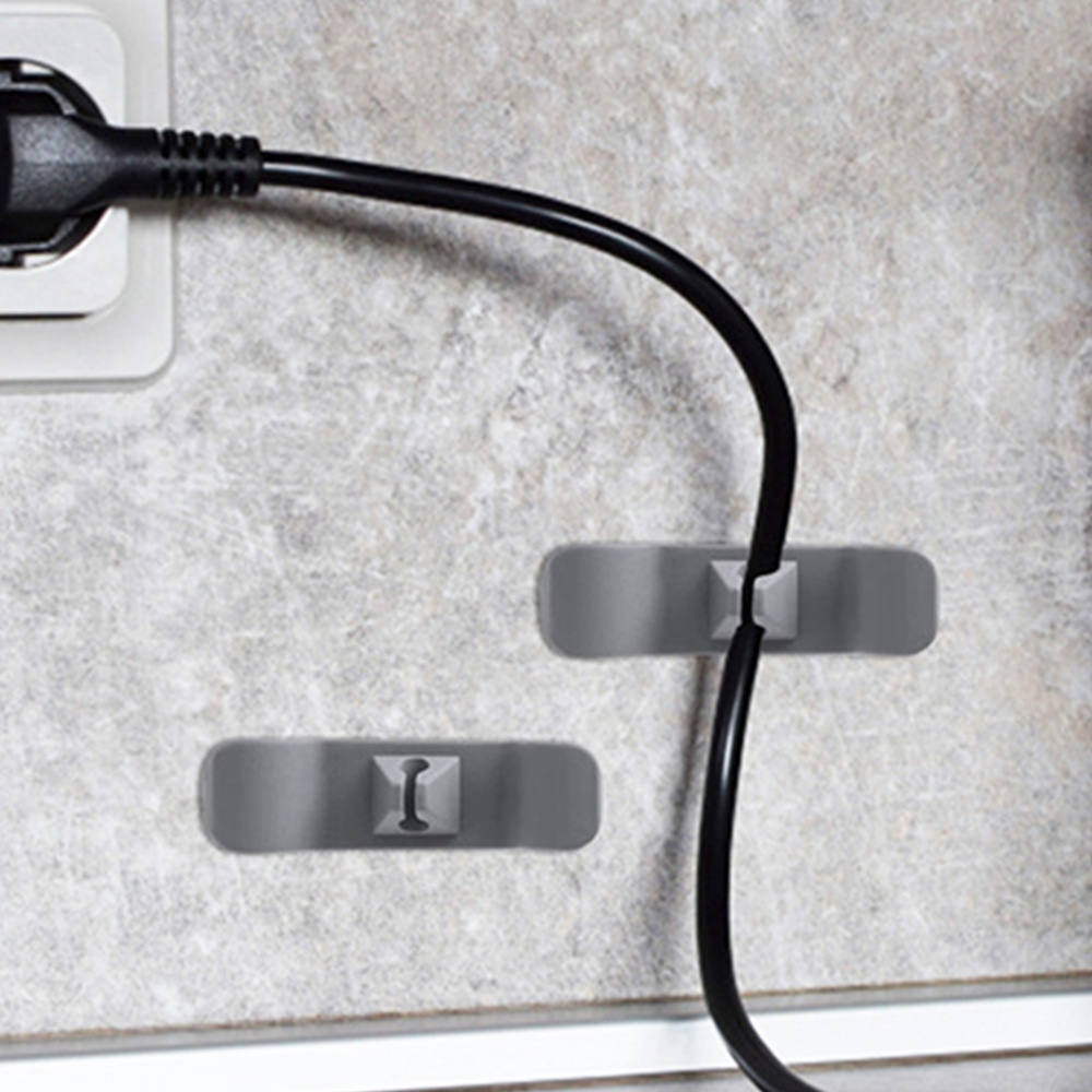 벽부착 전기선정리클립 전선고정 배선정리 케이블 홀더 2p