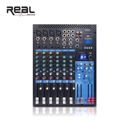 REAL DMX842 DMX-842 8채널 이펙터내장 믹서