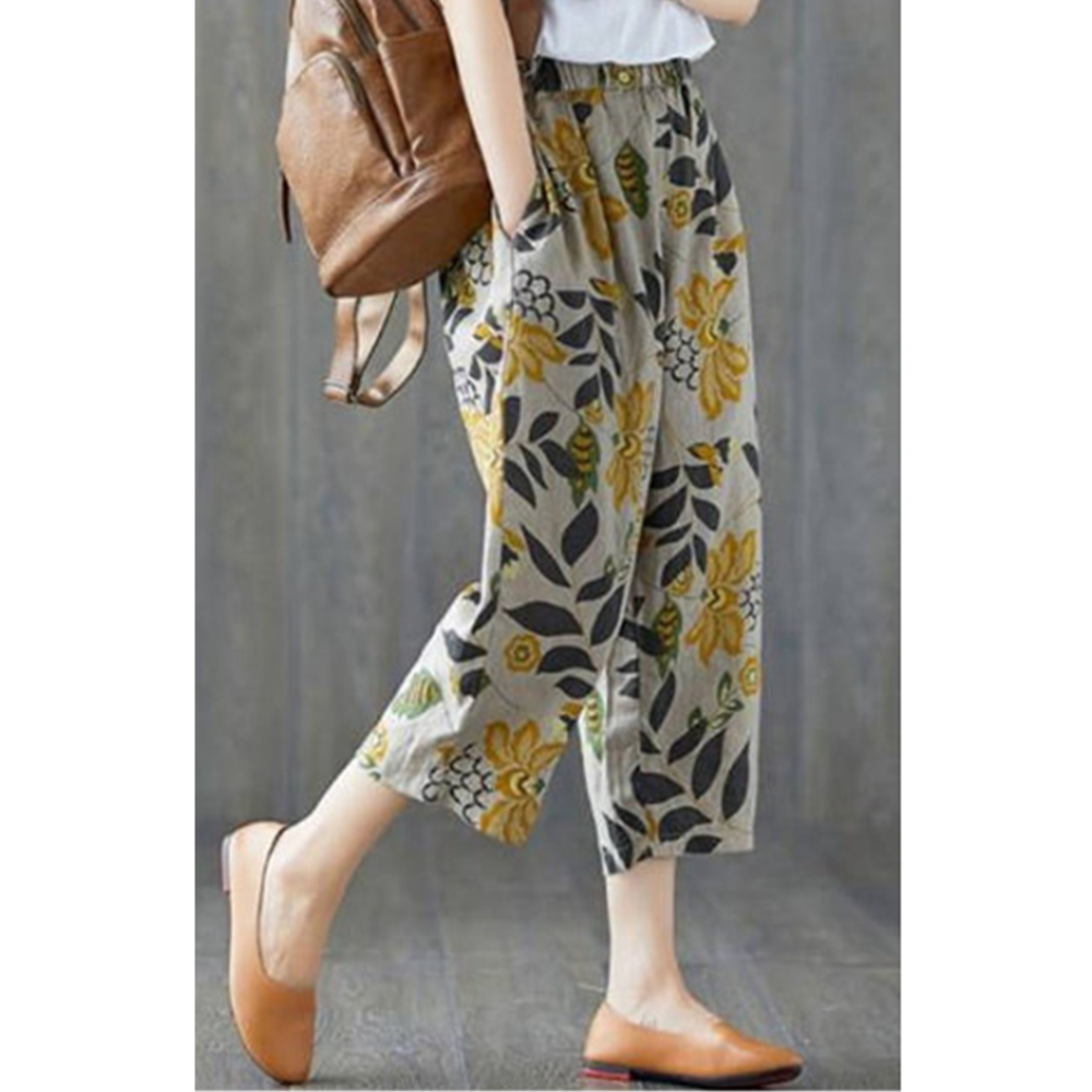 몸배바지 어르신 할머니 고무줄 여름 몸빼 항아리 배기팬츠 - 상세 이미지 3