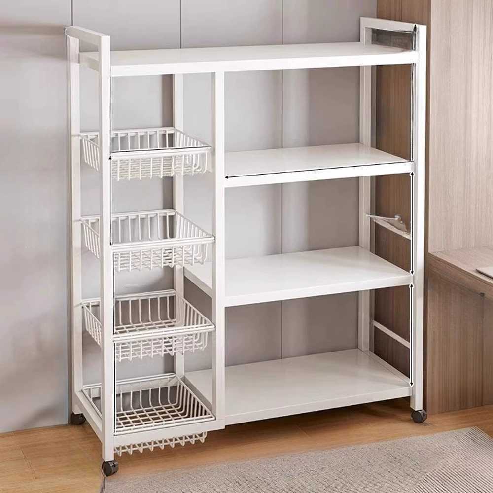 주방수납장 틈새 코너장 철제 선반장 3단 80X32X80 - 상세 이미지 2