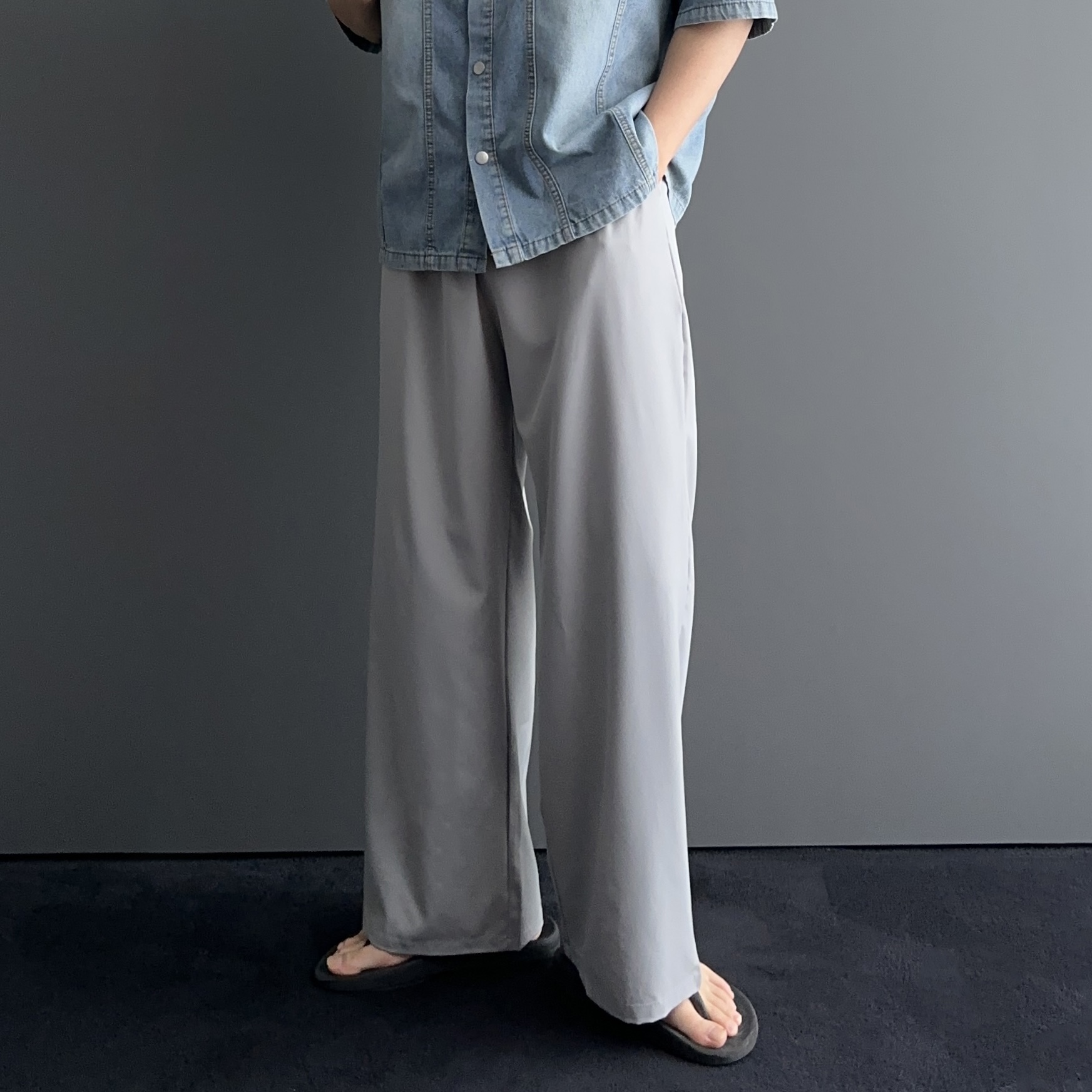 1+1 남자냉장고바지 남자여름슬랙스 - 상세 이미지 5