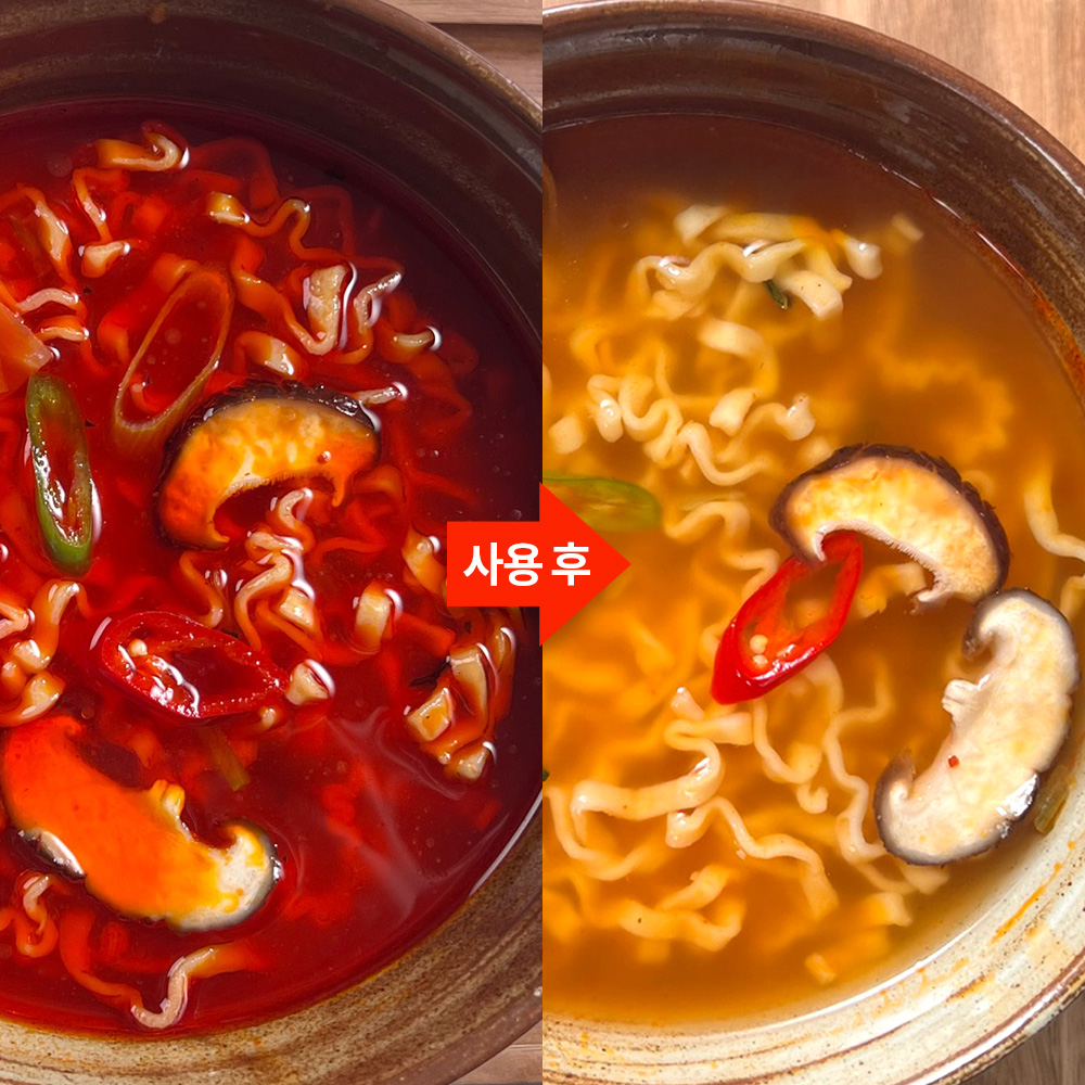 지니 쮸욱 기름제거시트 중형+대형 1set 총 200매 국내생산 국물기름흡수지 쭈욱 - 상세 이미지 3