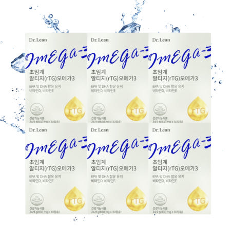 닥터린 초임계 알티지 오메가3 1025mg x 30캡슐 6개