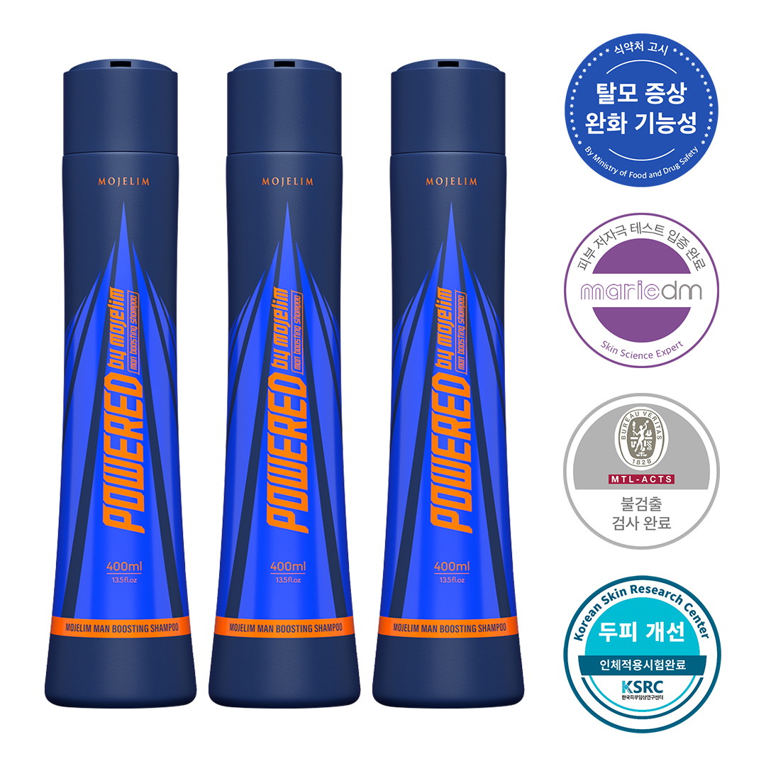 파워드 바이 모제림 샴푸 400ml 3개 손상케어 저자극 두피샴푸 - 상세 이미지 2