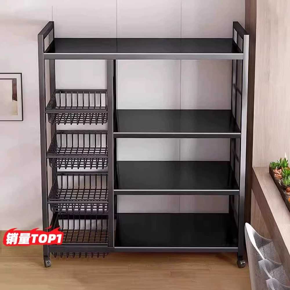 주방수납장 틈새 코너장 철제 선반장 3단 80X32X80 - 상세 이미지 4