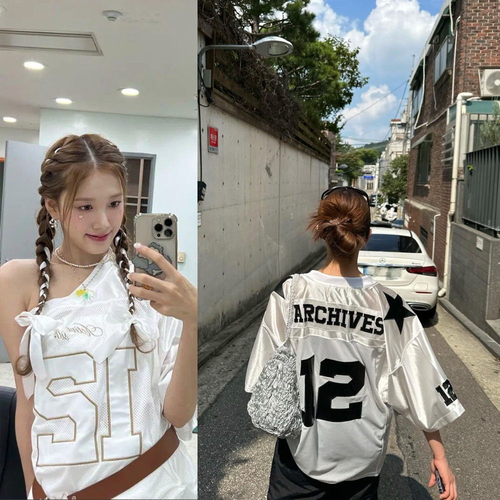 전현무계획 엄지윤 반팔 티셔츠 오버핏 애슬레져 의상 옷 패션 - 상세 이미지 2