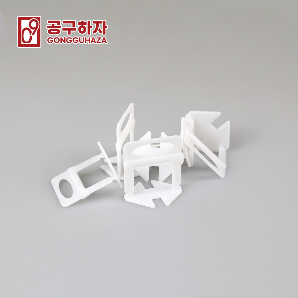 공구하자 타일수평작업 바닥시공 타일평탄 평탄클립 0.35mm 100개입 - 상세 이미지 2