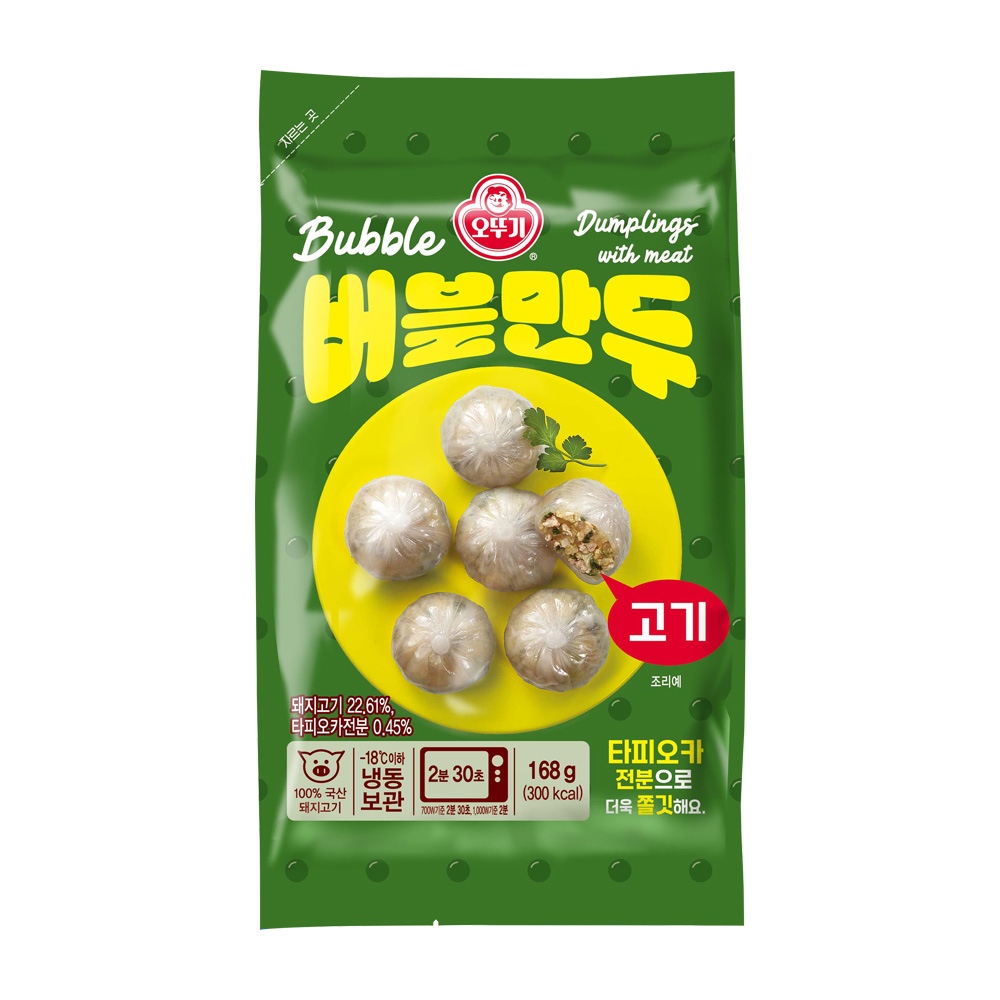 오뚜기 버블만두 고기 168g