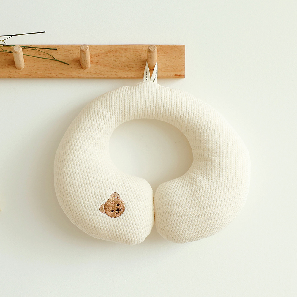 아기 목베개 유모차 카시트 목쿠션 자수 쉐고미