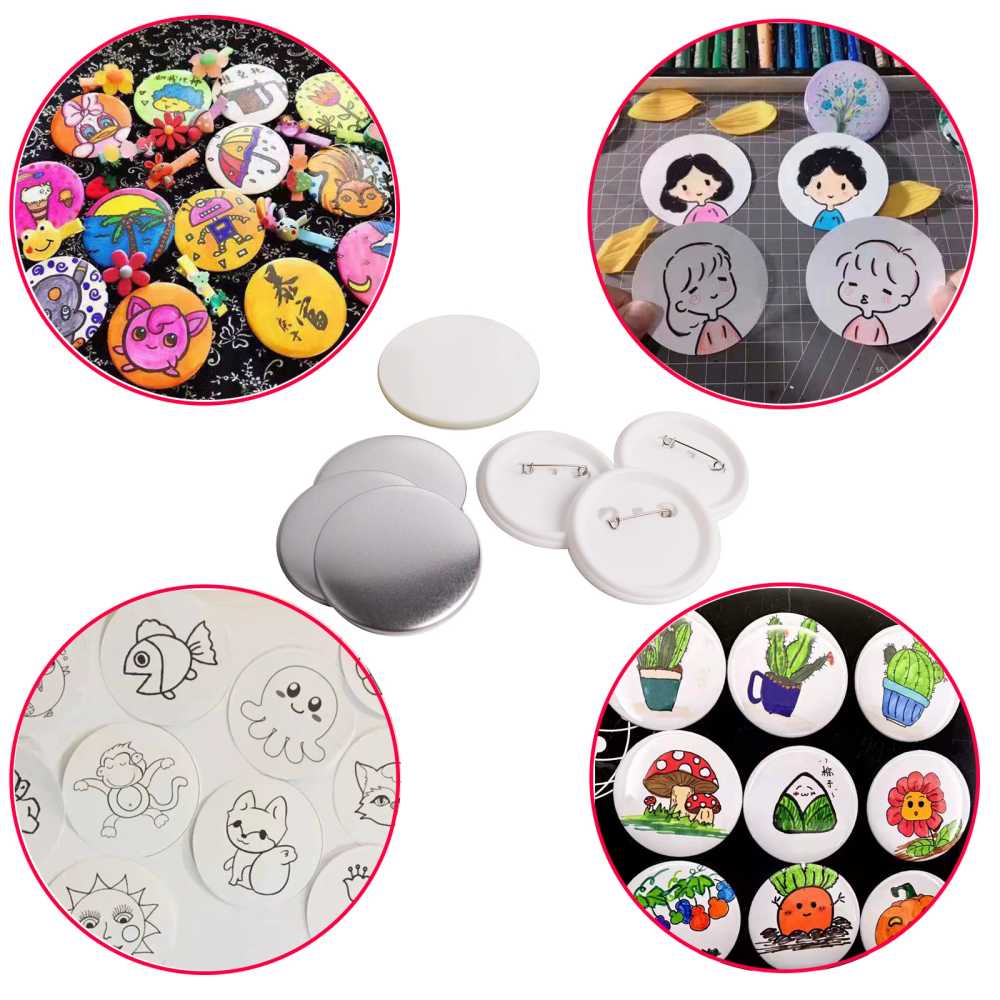 버튼 제작기 프레스 뱃지기계 제작 세트 58MM 이미지 7