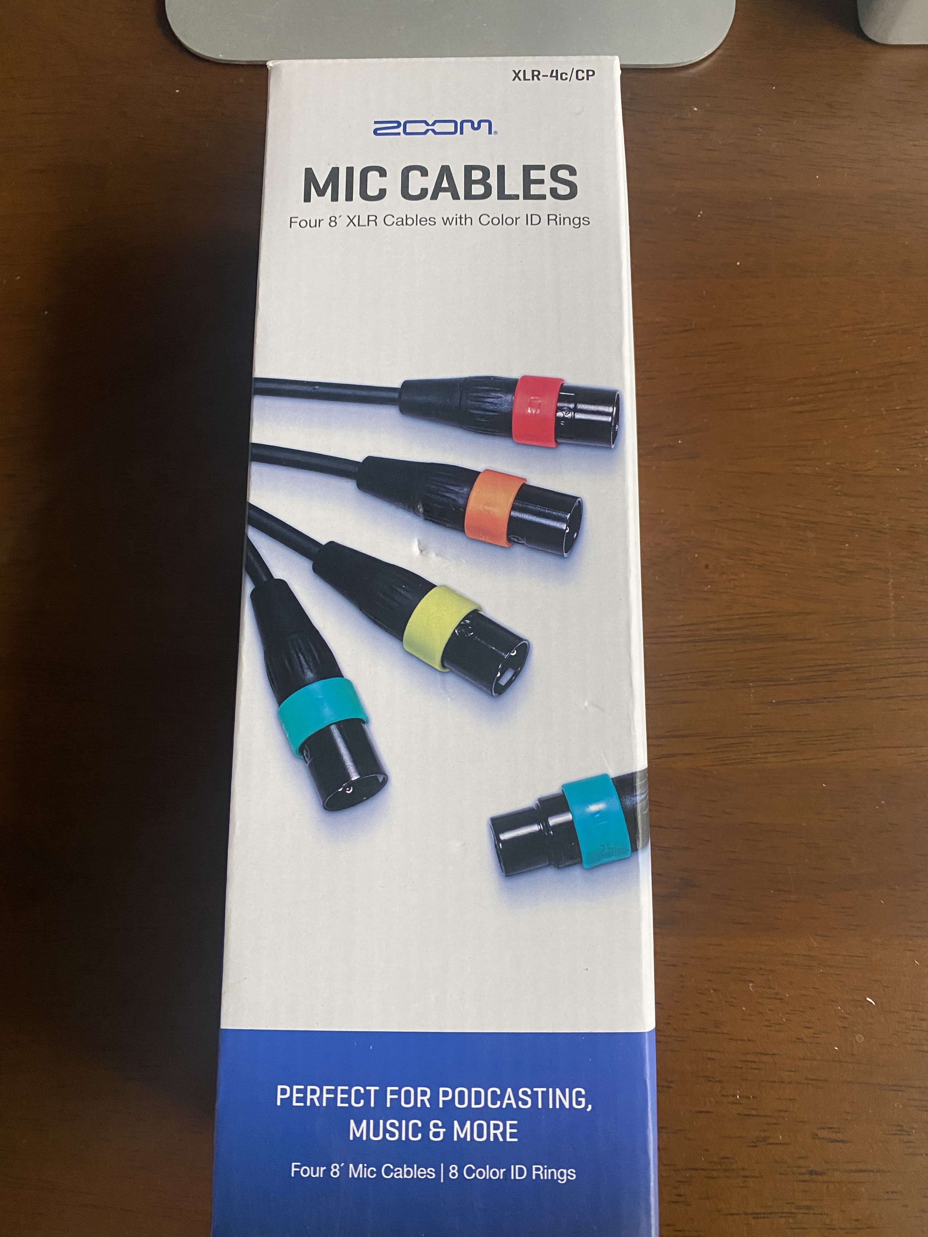 [B-STOCK] ZOOM XLR-4c/CP XLR 케이블 4개 패키지 (컬러링 ID링 포함)