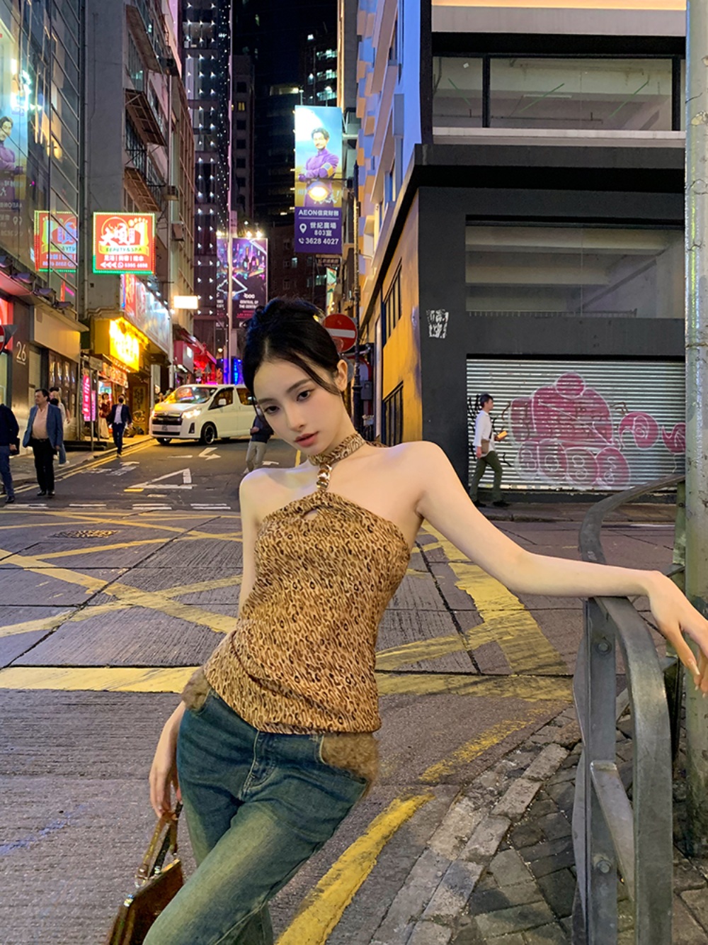 플레이어2 차제이 홀터넥 섹시한 화려한 의상 옷 패션 - 상세 이미지 4