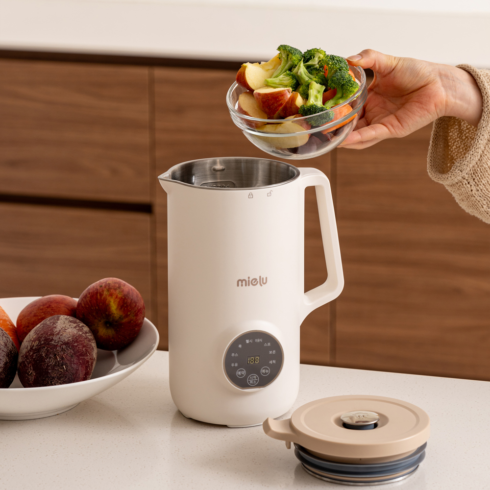 [레시피100종] 미엘루 두유 제조기 이유식 죽 콩물 두유기 메이커 만드는기계