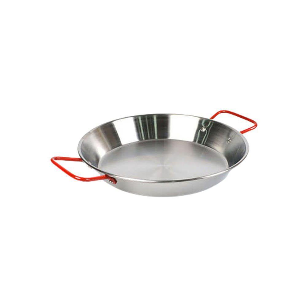 업소용 스텐 빠에야팬 파스타 감바스팬 빨간손잡이 1호 18cm