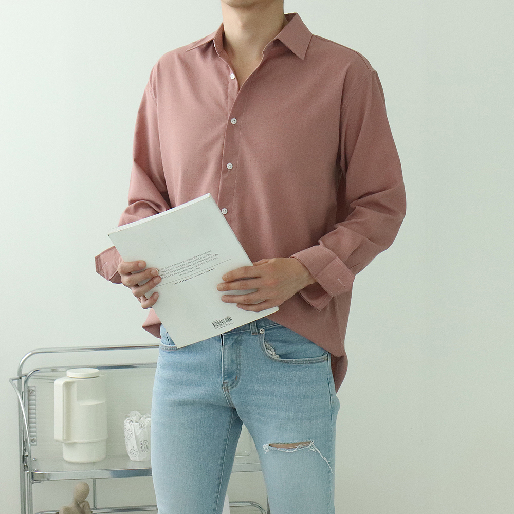 남자 와이 셔츠 오버핏 여름 남방 남자린넨셔츠 - 상세 이미지 4