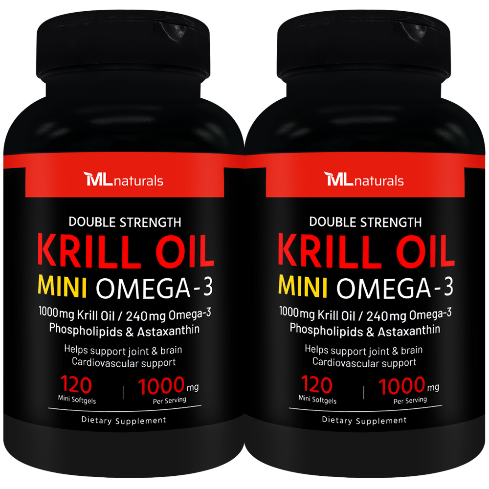 2병 마이라이프 내추럴스 미니 크릴오일 오메가3 1000mg 120소프트젤 - 상품 이미지