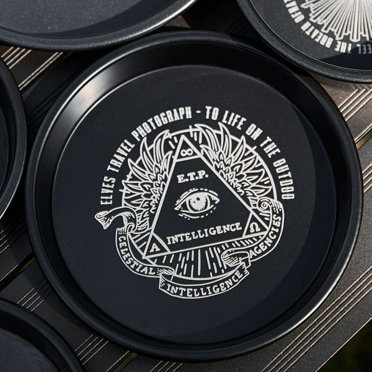 대륙의 테팔 캠핑 식기 알루미늄 블랙 접시 세트 ETP