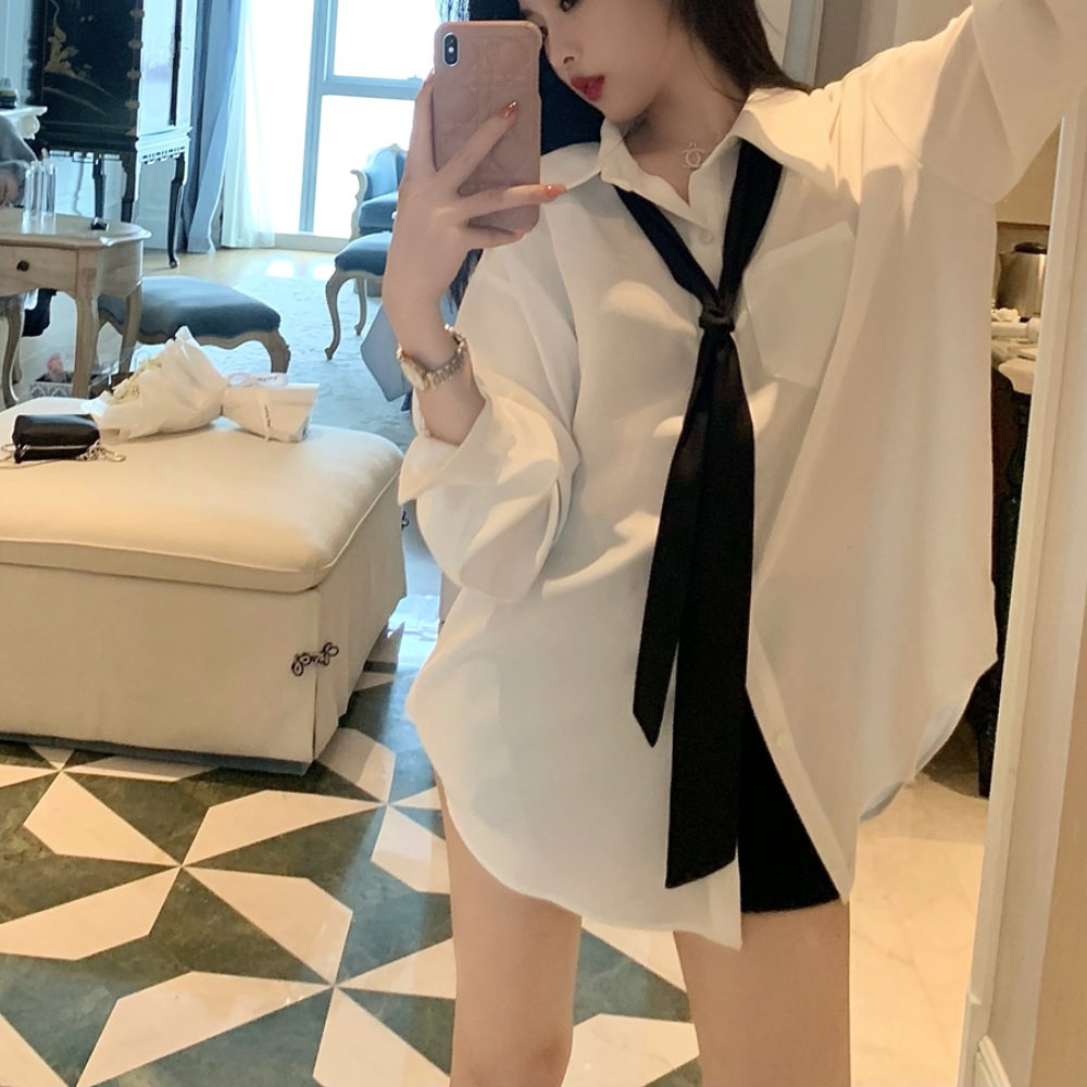 동상이몽 344화 문지인 셔츠 블라우스 오피스 타이 의상 옷 패션 - 메인 이미지