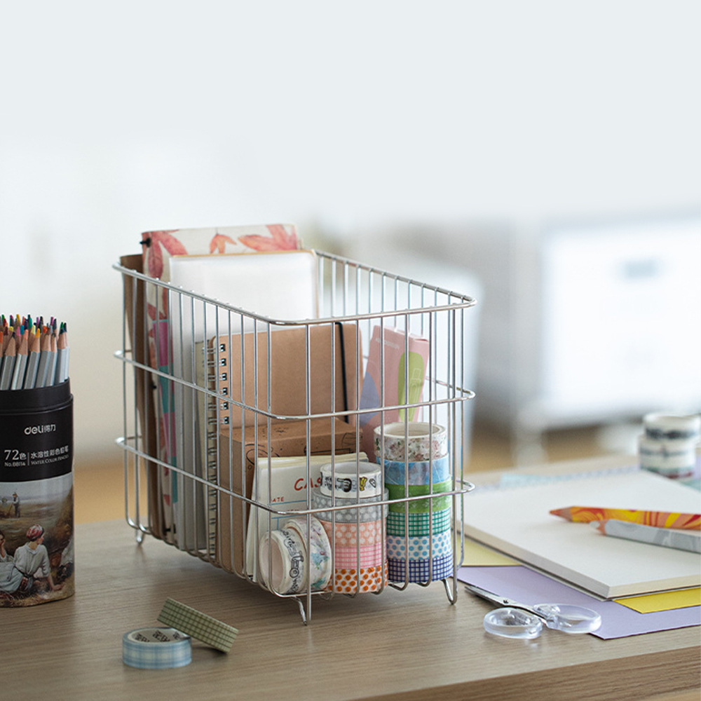 욕실 정리 바스켓 걸이형 주방 수납 철제바스켓 수납바구니 2종류