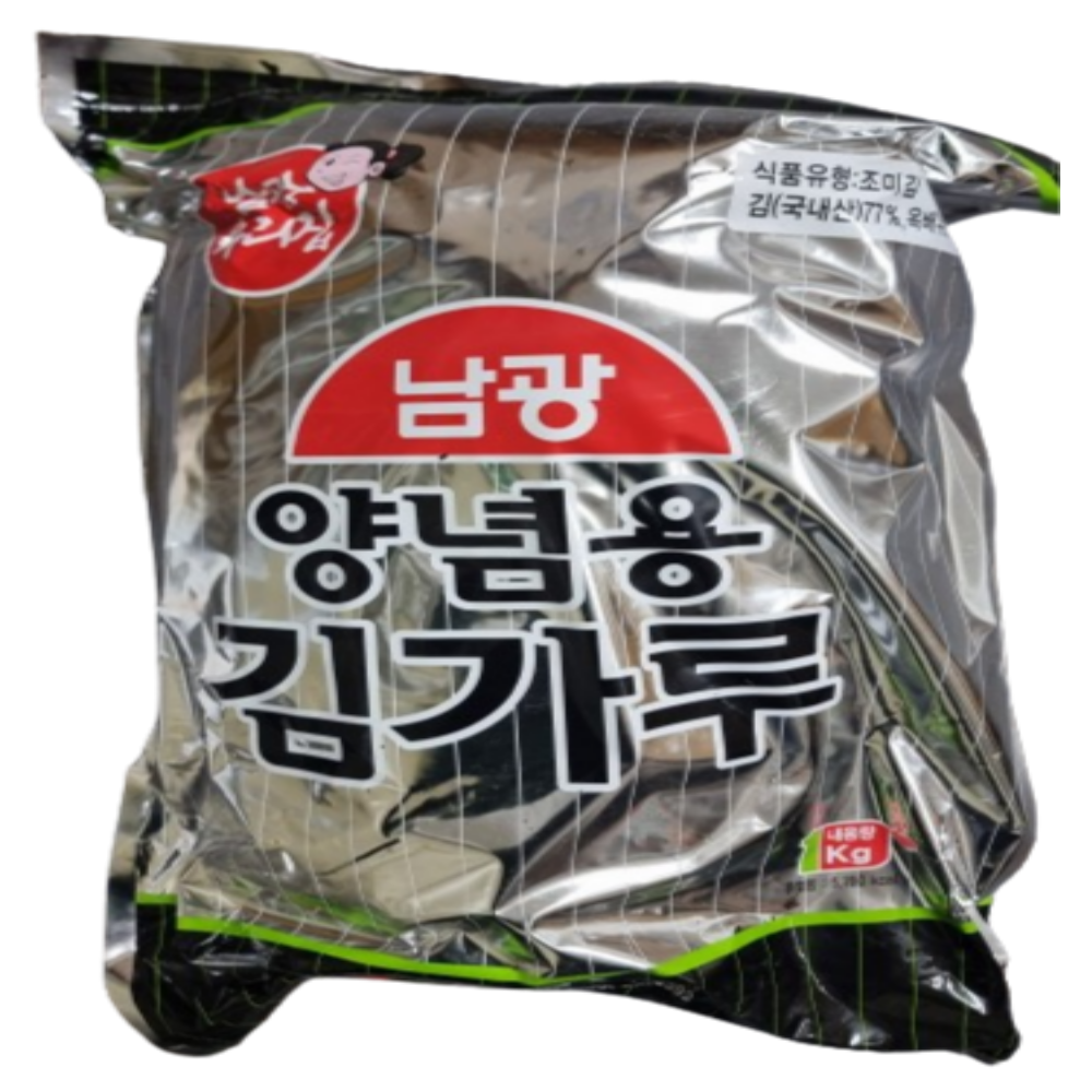 남광 김가루 김함량77% 업소용 조미김가루1kg 대용량김가루 김자반 김무침 10개 1박스 - 상세 이미지 2