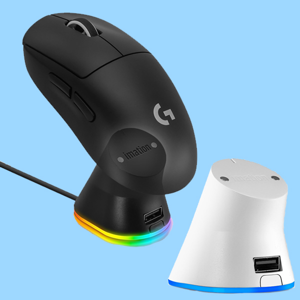 로지텍 지슈라2 지슈라 마우스 충전독 이메이션 차징독 2 RGB 제품 이미지