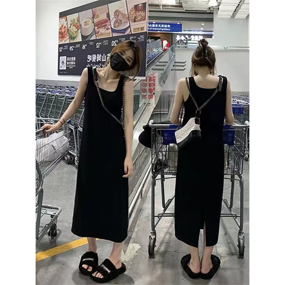 블랙핑크 로제 공항 패션 민소매 원피스 휴양지 여름 의상 옷 패션 - 상세 이미지 2