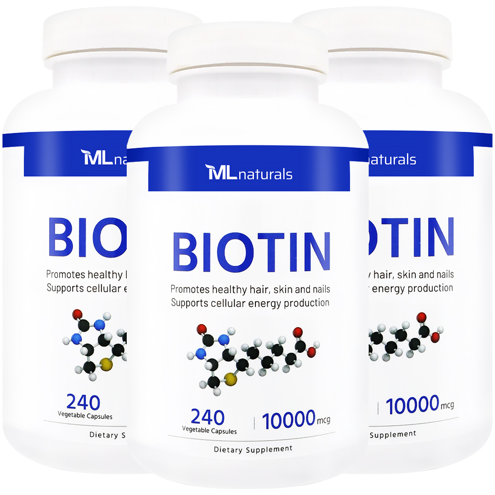 마이라이프내추럴스 비오틴 알약 10000mcg 240캡슐, 3개 - 메인 이미지